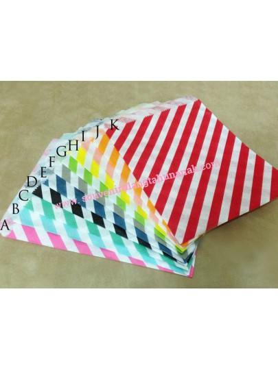 Tas Ultah Paper Bag Strip Diagonal