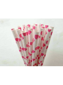 Paper Straw Heart