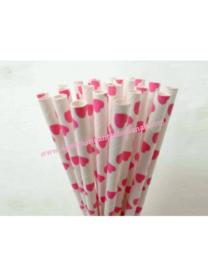 Paper Straw Heart