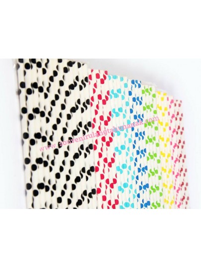 Paper Straw - Big Dots