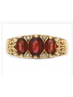 Garnet With Diamond Ring H-R005 (Preloved)