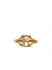 "K" Diamond Yellow Gold Ring H-R010 (Preloved)