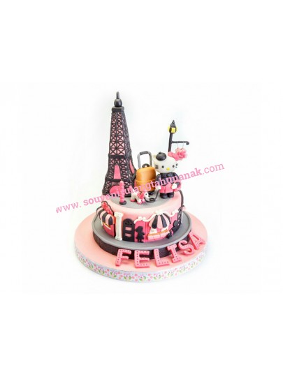 Kue Ultah Paris Kitty